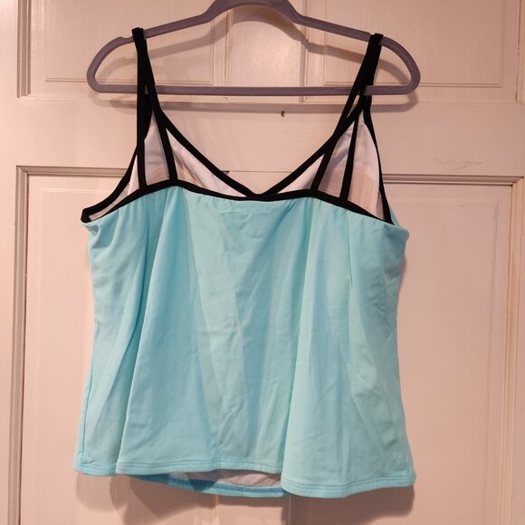 MiracleSuit Tankini top and bottom swimsuit Size 24W Light Blue - Picture 2 of 13